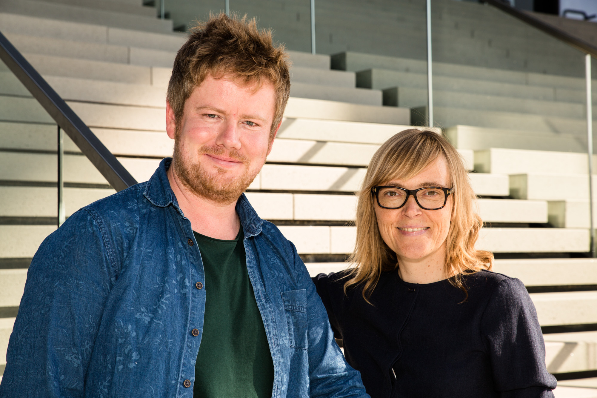 Teamfoto von Steffi Krohmann und Simon Sturm.