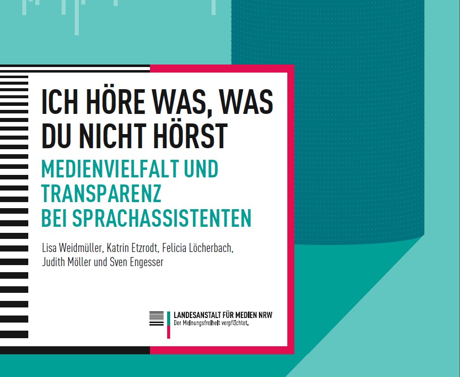 Titelseite Whitepaper Medienvielfalt und Transparenz bei Sprachassistenten